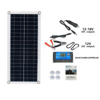 Panel Solar De 1000W 12V Con Controlador 10A-100A Kit De Placa Solar Para Teléfono RV Coche Caravana Camping Externo Batería Material De Silicio Polícrata - details 2