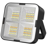 Lámpara LED Solar Potente Con Recarga USB Proyector Reflector De Luz Para Construcción Portátil Antorcha Para Exteriores Y Emergencias - details 11