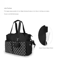 Bolsa de Pañales para Bebé de Gran Capacidad Bolsa de Maternidad Impermeable Multifuncional Portátil para Cuidado del Bebé Material de Poliéster - details 17
