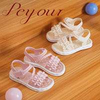 Sandalias De Tobillo Abierto Para Niñas De Color Sólido Y Tendencia, Transpirables Ligeros Y Resistentes Al Desgaste Para Todas Las Estaciones - details 1