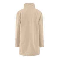 Chaqueta De Lana Para Mujer Con Bolsillos Cuello Lapel Larga Casual Invierno Abrigo Elegante De Color Sólido Talla plus - details 36