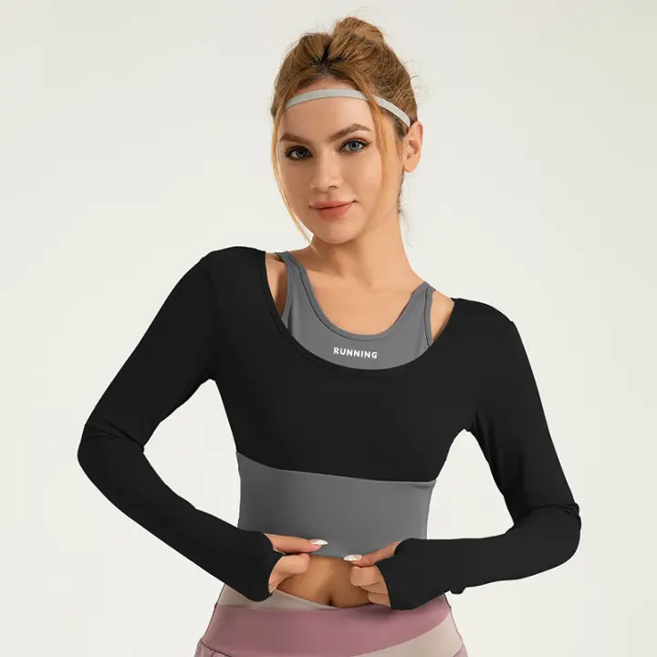 Pantalones de yoga elásticoaltos, ajustados, ajustados, de Belta Alta, color melocotón, para fitness y Deportes - 1