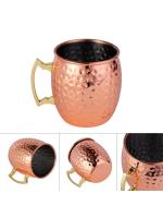 Vaso De Cóctel De Acero Inoxidable Moscú Mule Taza De Cerveza Y Café Estilo Clásico Antiguo Herradura Copo De Cobre Vaso De Champán Para Barra - details 4