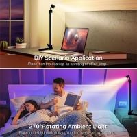 Lámpara De Piso Inteligente RGB LED Con Control De Atardecer Y Sincronización De Música Cambio De Color Luz De Ambiente Para Escritorio Decoración De Navidad - details 18