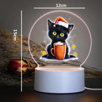 Lámpara De Mesa USB Con Ambiente De Gato Luz Nocturna RGB LED Decoración Para Habitación Regalo Iluminación De Ambiente RGB LED - details 2
