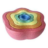 Piedras De Equilibrio Para Niños Juego De Entrenamiento De Equilibrio Antideslizantes Forma De Flor Stackables Para Promover Las Habilidades De Coordinación - details 12