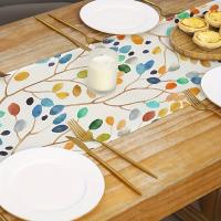 1pc Telar De Mesa De Otoño Estilo Granja Decoración Para Fiestas Y Reuniones En Exteriores Y Restaurantes Telar De Lino Para Hogar - details 1