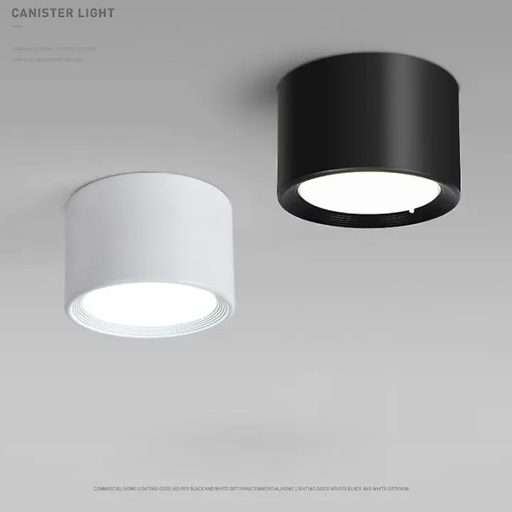 Superficie Montada 12W 15W Led Downlight lámparas de techo sin conductor 5W 7W 9W Cob Led Spot Luces de techo accesorios de iluminación Blanco - 1