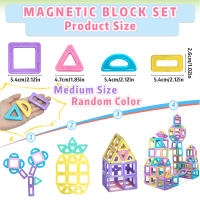 Juguetes Magnéticos 3D De Macarón Medianos Bloques De Construcción Educativos Para Sensory Para Niños Regalo De Cumpleaños Juguete De Pila - details 6