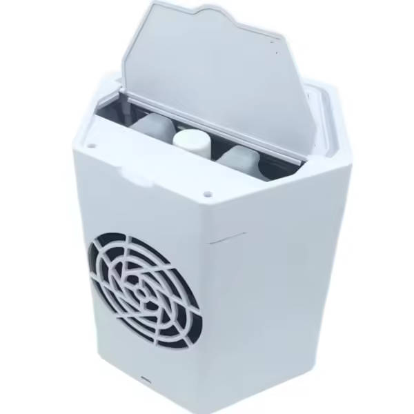 Pequeño mini ventilador portáril de escretorio, humidgiador, pulverizador de aire acondicionado. - 1