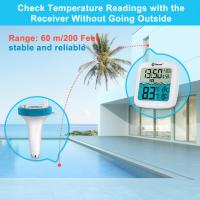 GEEVON Termómetro De Piscina Inalámbrico Flotante Fácil De Leer Con Monitor De Temperatura Y Humedad Interior Estilo De Pie Y Colgante Para El Hogar - details 2