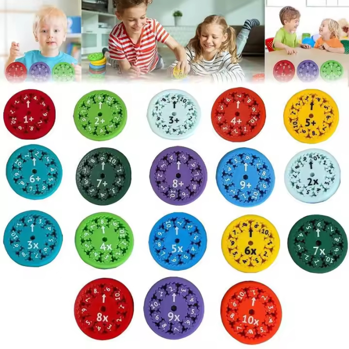 Juguetes Educativos Spinner De Matemáticas Herramientas De Aprendizaje De Aritmética Suma Resta Multiplicación División Para Niños - 1