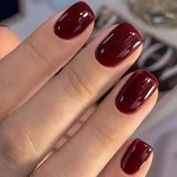 ARTAUG Uñas Postizas De Presión En Forma De Cuadrado Tamaño Medio Negras 24 Piezas Para Mujeres Y Niñas Decoración De Uñas Con Colores Candy Accesorios De Belleza - details 2