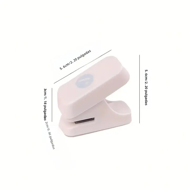 Pegatina De Agujero Mini En Forma De Honguito 1pc Herramienta Multifuncional Portátil Para Scrapbooking Cortador De Papel De Mano - 1