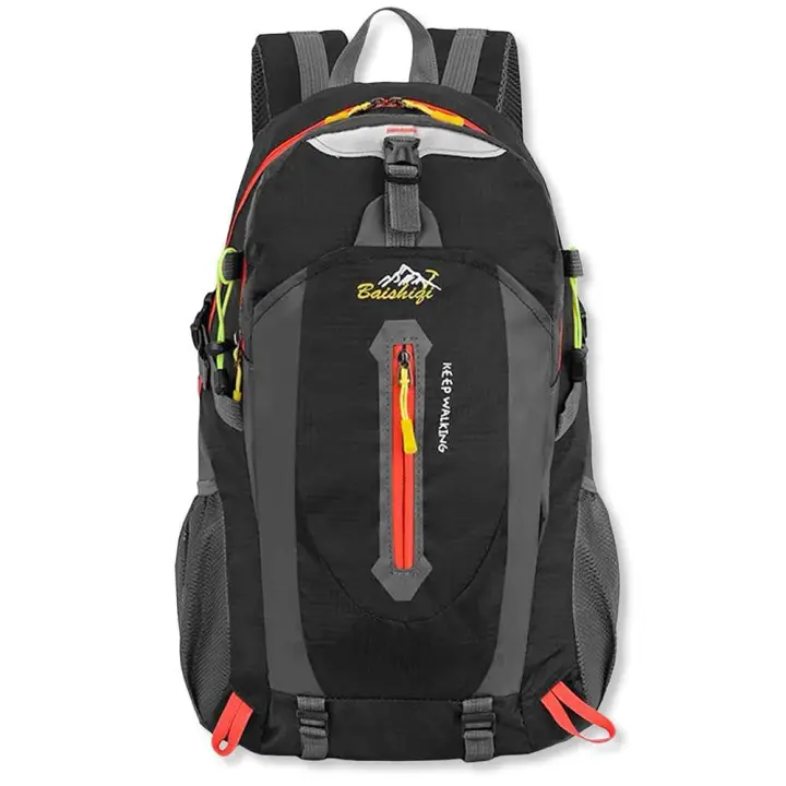 OcioDual Mochila Impermeable 30 Litros Negra GF80764 Multiples Bolsillos de Senderismo Acampada Montaña para Hombres Mujeres - 1
