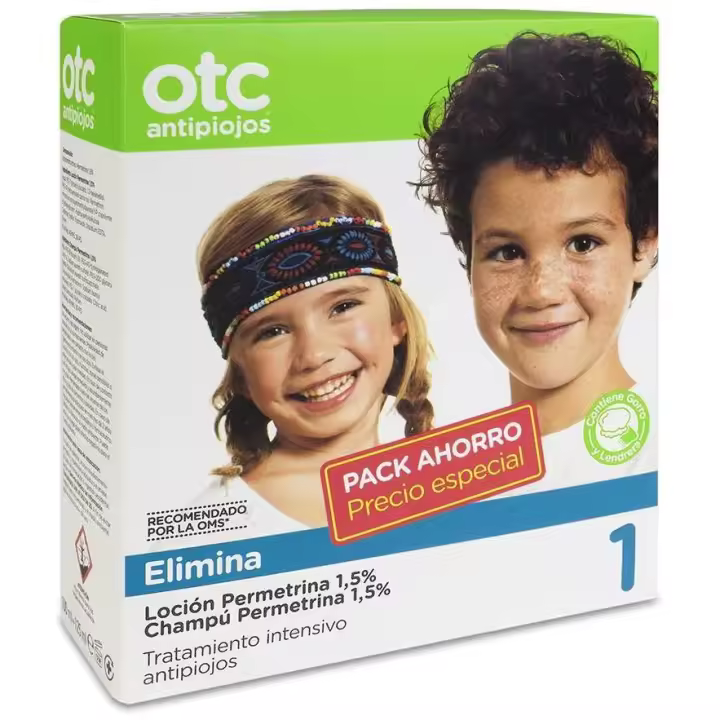 Otc Antipiojos Pack Elimina Loción 125Ml + Champú 125Ml - 1