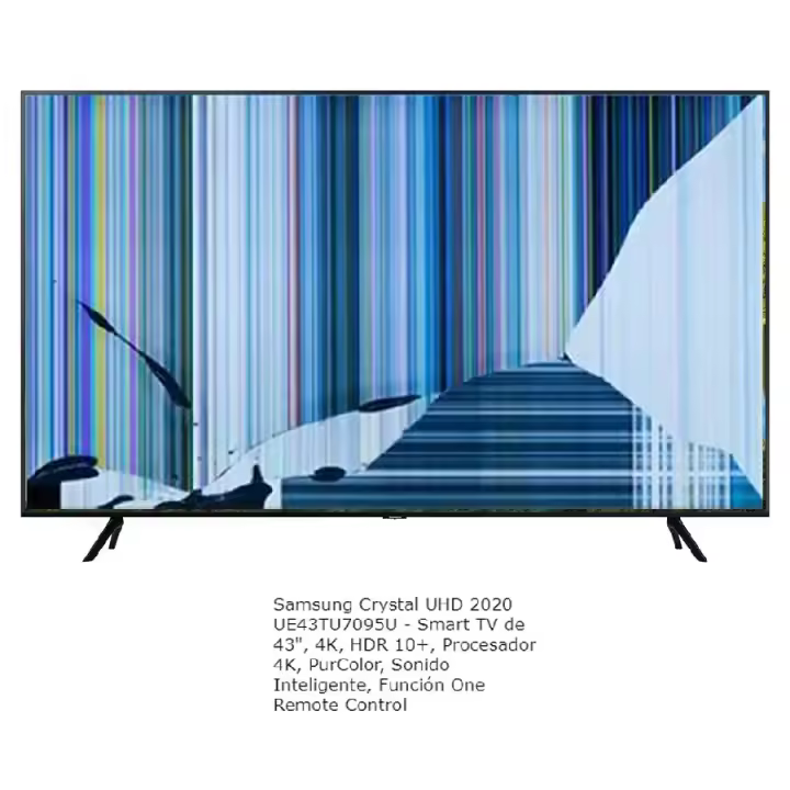 SAMSUNG UE43TU7095UXXC NUEVO, Con pantalla - panel rota, para despiece. SIN MANDO A DISTANCIA. - 1