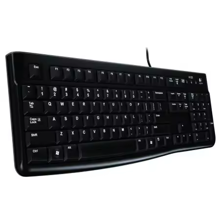 Teclado USB Logitech K120 con Teclas Planas y Resistente a Salpicaduras - 1
