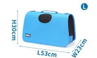 NOBLEZA Transportín Perros&Gatos Portador Bolsa Bolso de Tela para Mascotas Perros Gatos Animales Transportadoras  tamaño L ( L53*W23*H30cm) azul - details 0