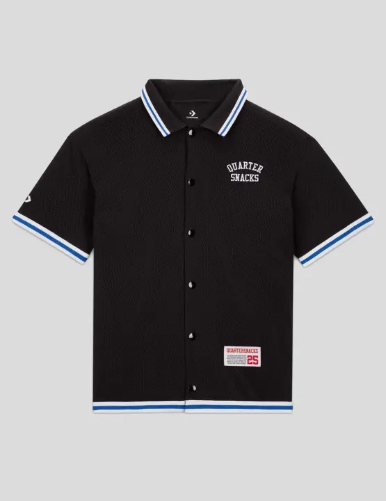 CAMISETA CONVERSE X QUARTERSNACKS WARM UP TOP NEGRO - 1
