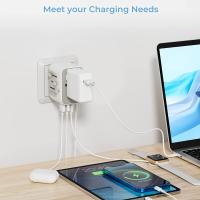 TESSAN Adaptador De Viaje Universal Con USB Y Tipo C Cargador De Pared Todoterreno Para Viaje a EU UK AUS Adaptador De Enchufe Internacional - details 10