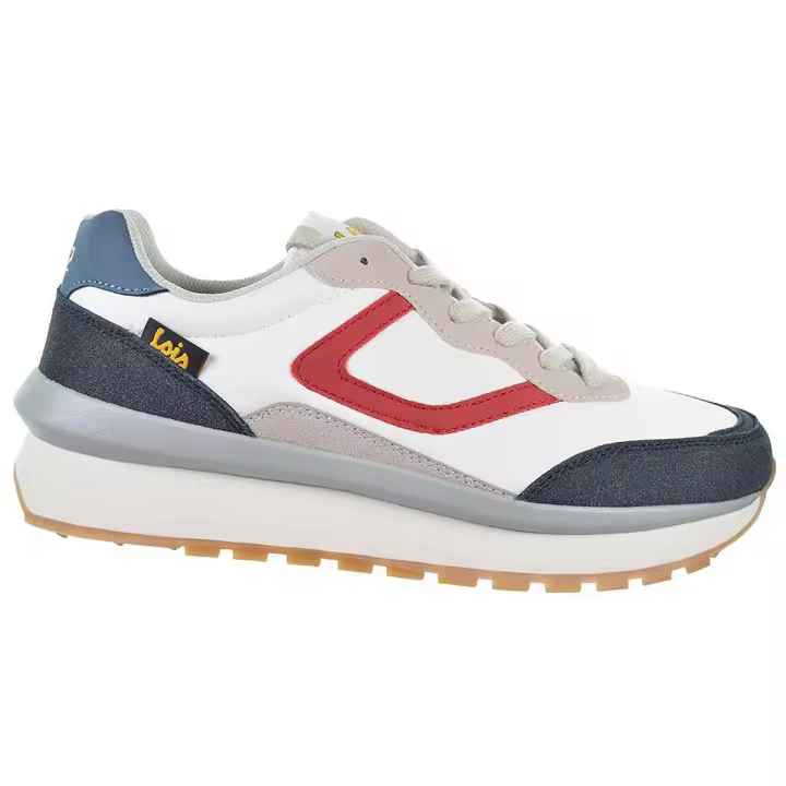 64240 Lois Zapatilla Sneaker Textil Acolchado Cordones Hombre - 1
