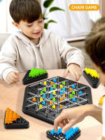 Juego De Mesa Interactivo De Triángulos Y Cadenas Juguete De Puzzle Logístico Con Banda De Goma Para Fiestas Y Regalos Para Familia Juguetes Educativos Para Niños Mayores De 7 Años - details 1