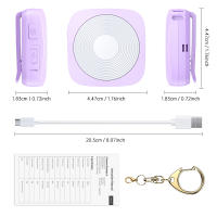 Alarma De Defensa Personal Elecpow 130dB Con Llavero Y 4 Modos De Luz LED Recargable Por Tipo-C Para Mujeres - details 8