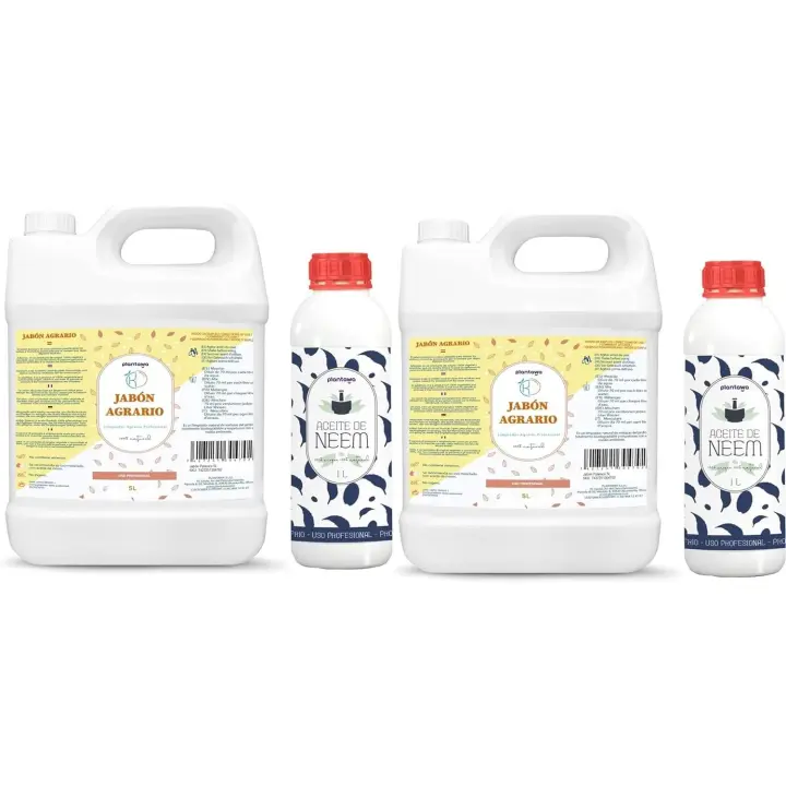 Plantawa Jabón Potásico 2x5L + Aceite de Neem 2x1 - 1