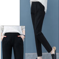 Nuevos Pantalones Harem Clásicos Para Mujer 2024 Alta Cintura Pierna Ancha Estilo Casual Solido Pantalones Sueltos Versátiles De Pierna Larga - details 7