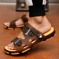 Sandalias De Playa Para Hombre De Talla Grande Con Antideslizante Y Luz Ligera Azul Cielo Comodidad Primavera Verano A159 - details 3