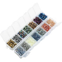 Cristal Checo 4MM Abalorios Facetados Para DIY Joyería De Pulsera Collar Y Aretes Caja Con 1400 Piezas Por Pieza - details 3