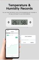 Termómetro Y Higrómetro Inteligente Mini WiFi Tuya Compatible Con Google Home Yandex Alexa Control Remoto Por App Con Alarma - details 6