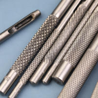 KRABALL Set De 15 Piezas Punzón De Cuero Portátil Para Herramientas De Trabajo Manual 1mm-11mm Punzón Para Correa De Cinturón Reloj - details 2