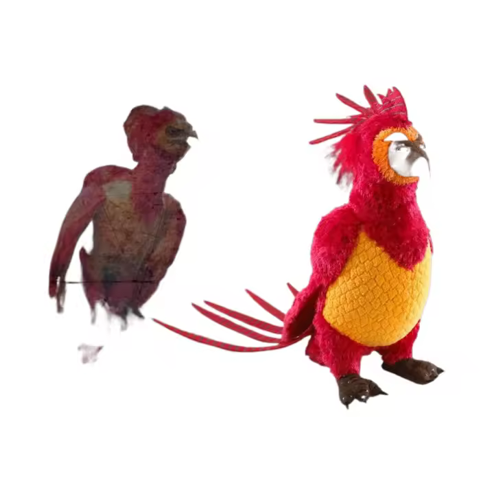 Peluche Harry Potter Fawkes el Fénix Noble Collection 100% Poliéster - 1
