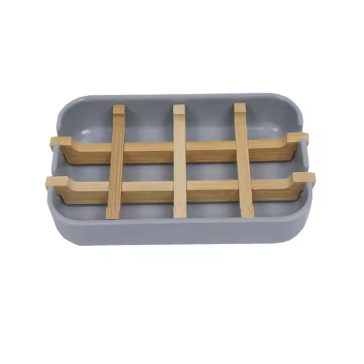Soporte Para Jabón De Bambú, Accesorio De Baño Universal Para Ducha Y Fregadero, Bandeja De Ducha, Regalo Práctico Y Ecológico - 1