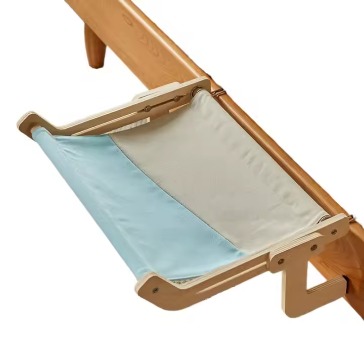 Colchón Para Gato De Hamaca De Soporte Respirable Madera Tipo Colgante Para Lámina De Ventana Y Balcón Cama De Mascota Simple Y Moderna - 1