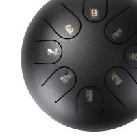 Steel Tongue Drum De 6 Pulgadas Con 8 Notas Instrumento De Percusión Portátil Para Aliviar El Estrés Regalo Musical Para Principiantes Y Jugadores De Drum - details 2