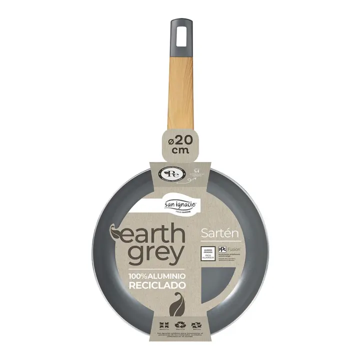 Sartén San Ignacio Earth Grey SG-6750 Gris Aluminio Prensado Ø 20 X 5,6 Cm Válida para Inducción/vitrocerámica/hornilla Gas/eléctrica - 1