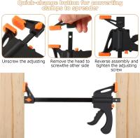 Juego De 2 Piezas De Abrazaderas De Madera Para Trabajos De Carpintería Tipo Fijo Con Libera Rápida Speed Extruded Nylon Kit De Barra De Trabajo Portátil Para DIY - details 1