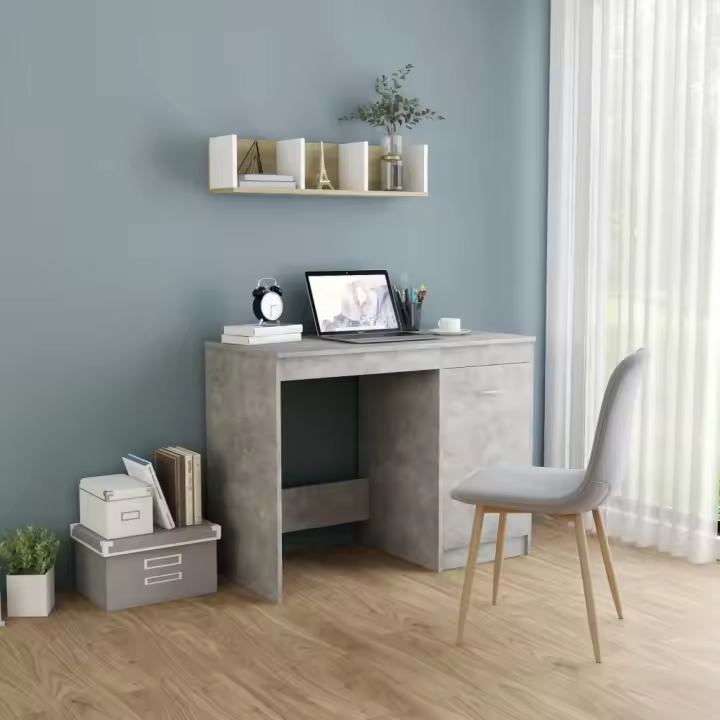 Hormigón gris 100x50x76 cm Madera multicapa - 1