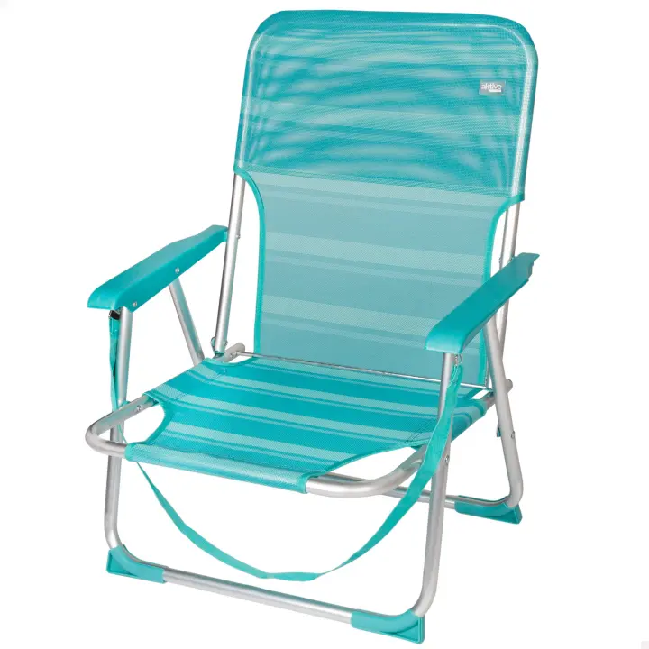 Silla plegable fija aluminio Aktive Beach, Silla de playa fija, Silla playera - 1