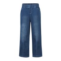 Ropa De Mujer Ropa Interior Ropa Interior De Verano 2024 Jeans Retro Para Mujer Pantalones De Pierna Ancha Casual Denim Azul Blanco - details 6