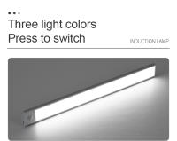 Lámpara De Noche LED Con Sensor De Movimiento Tipo-C USB En Tres Colores Para Armario De Cocina Dormitorio Iluminación Interior - details 8