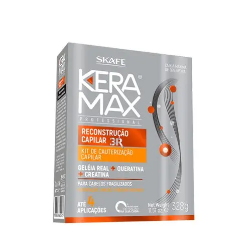 Kit Tratamiento de Keratina Skafe Keramax Reconstrucción 328g - 1