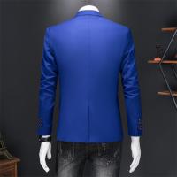 Chaleco De Novio Casual Para Hombre Marca Alta Color Sólido Diseño De Negocios Blazer De Boda Top De Traje Chaqueta De Moda - details 2