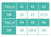 Medidas - Zapatillas Casa hombre Cabrera