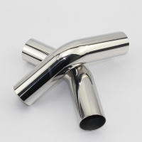 Accesorio De Coche Tubo De Escape Automóvil Convertido En Brazo De Acero Inoxidable Ángulo De 45 Grados Para Reducir El Diámetro - details 2