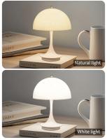 Lámpara De Mesa LED En Forma De Honguito Portable Carga Por Tipo C Luz Nocturna Táctil Para Decoración De Habitación Bar Café - details 5