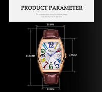 Reloj De Pulsera De Cuarzo Para Hombre CHENXI Marca Top Lujo Estilo Negocios Correa De Cuero Calibre 8217 Resistentes Al Agua Y Al Choque - details 5
